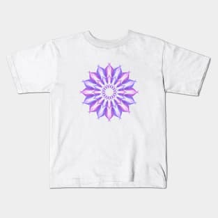 Purple mandala Kids T-Shirt